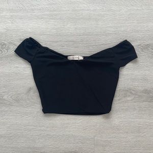 Off the shoulder crop top